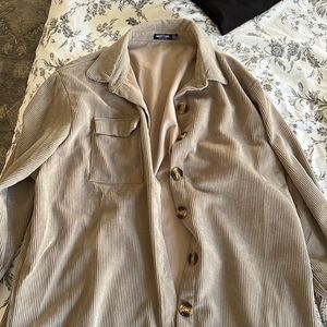 Nasty gal oversize corduroy shacket